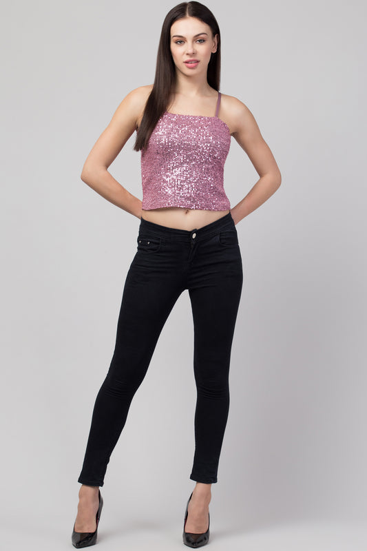 The Dazzling Sequin Cami Top