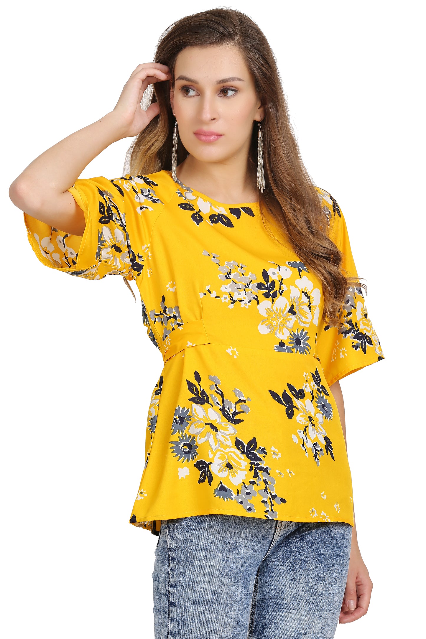 The Golden Sunshine Floral Top