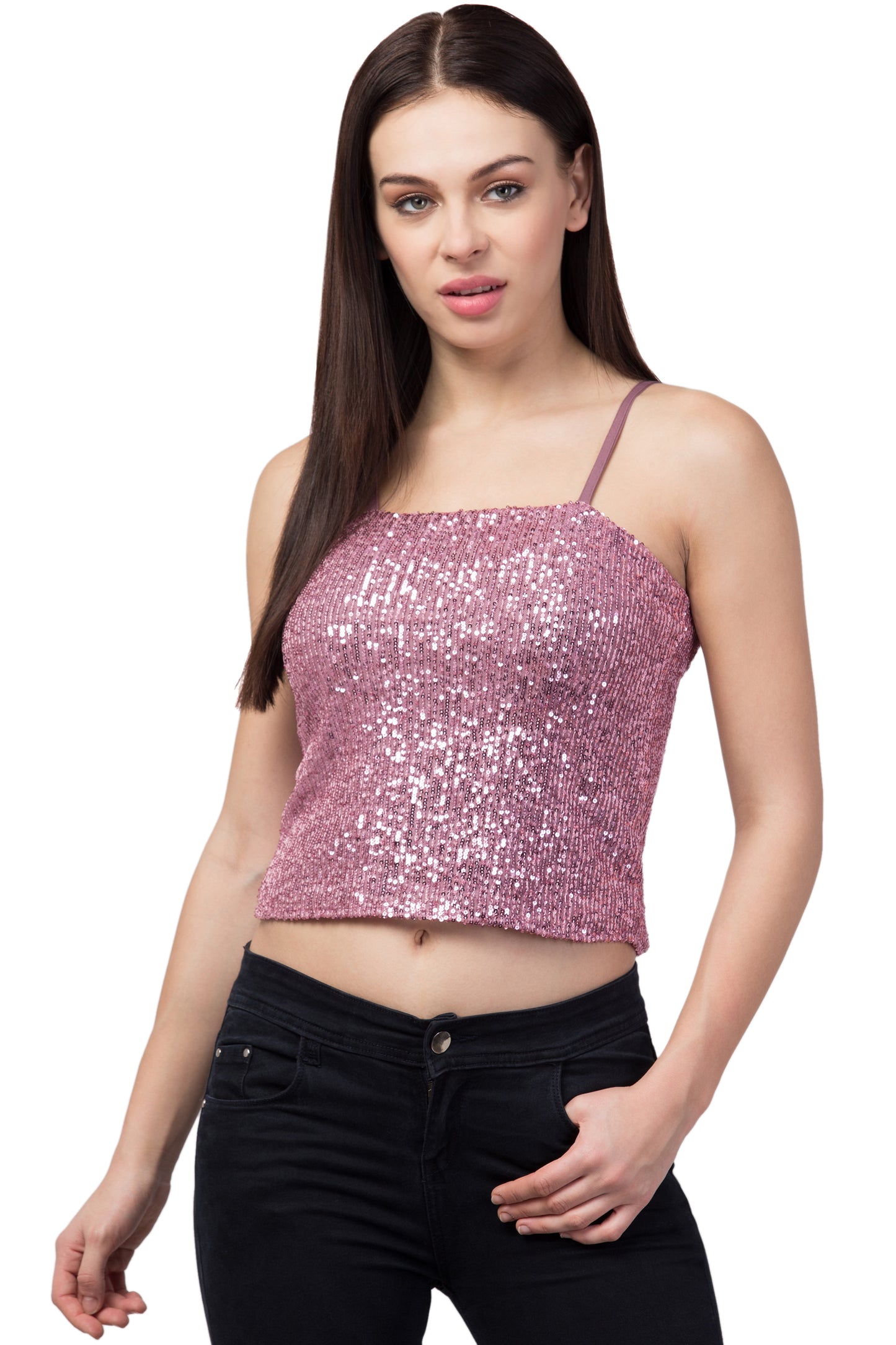 The Dazzling Sequin Cami Top