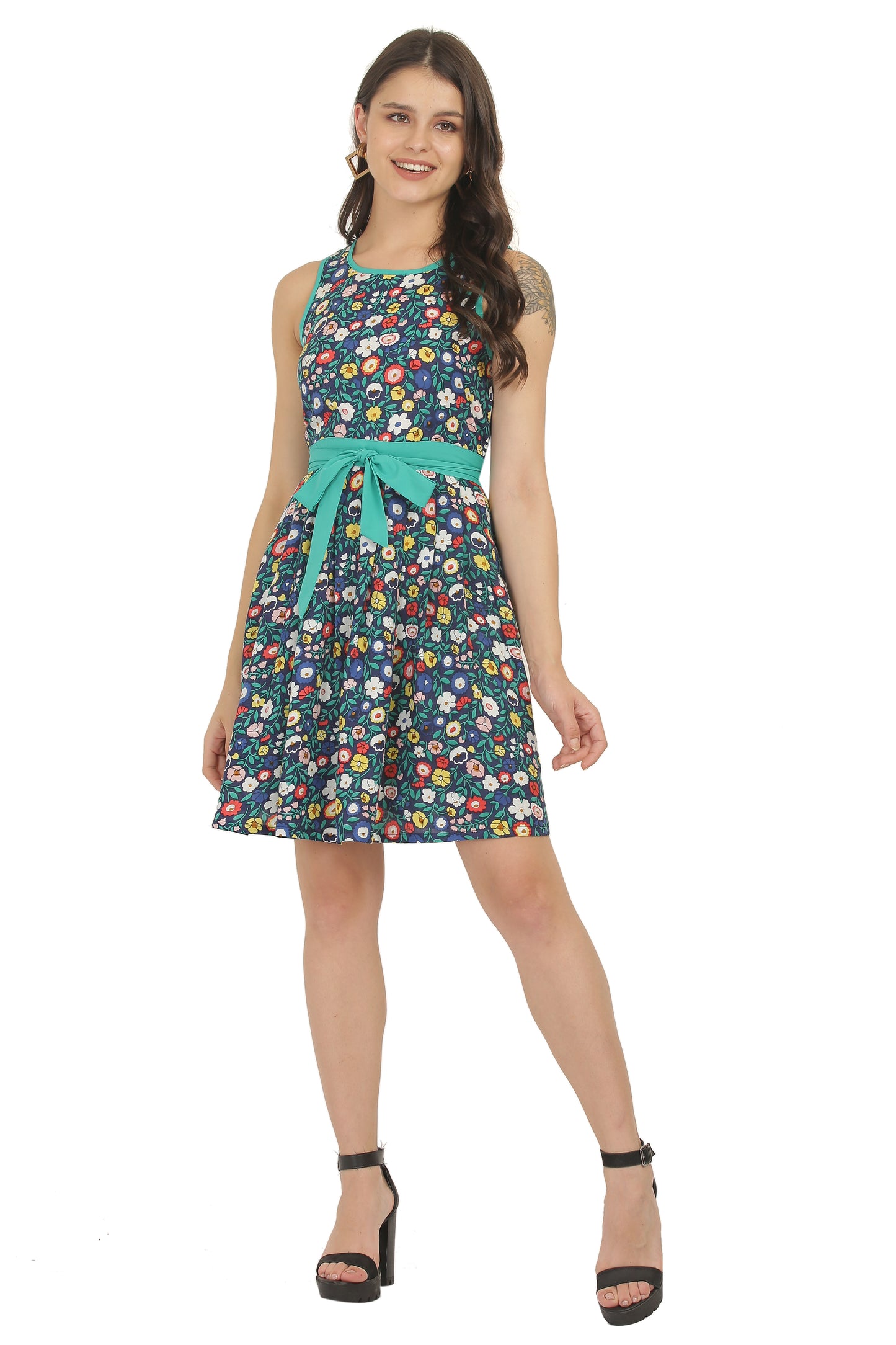 The Meadow Bloom Mini Dress