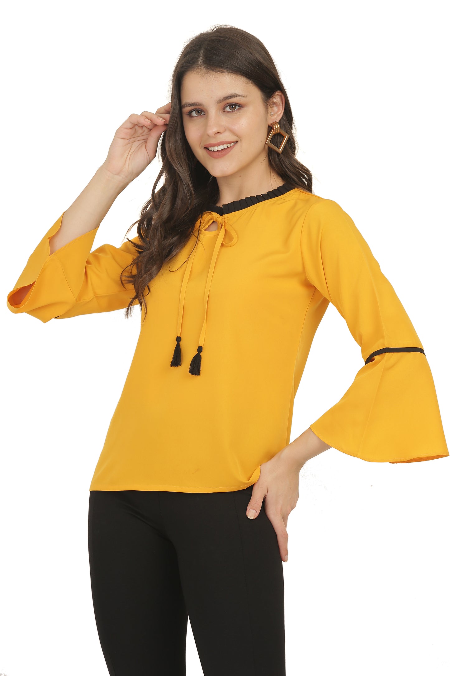 Tassel Top for Effortless Professional Style