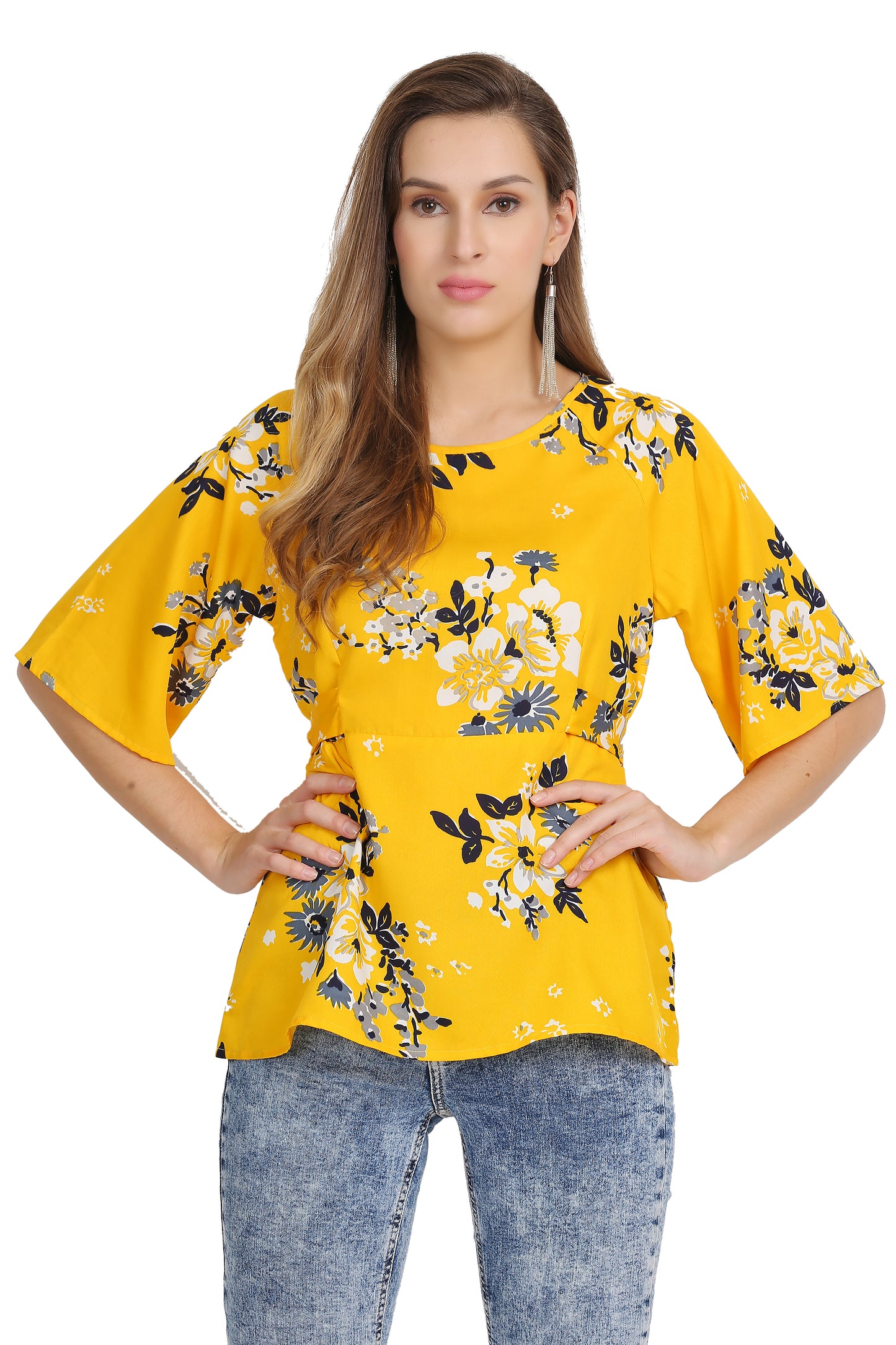 The Golden Sunshine Floral Top