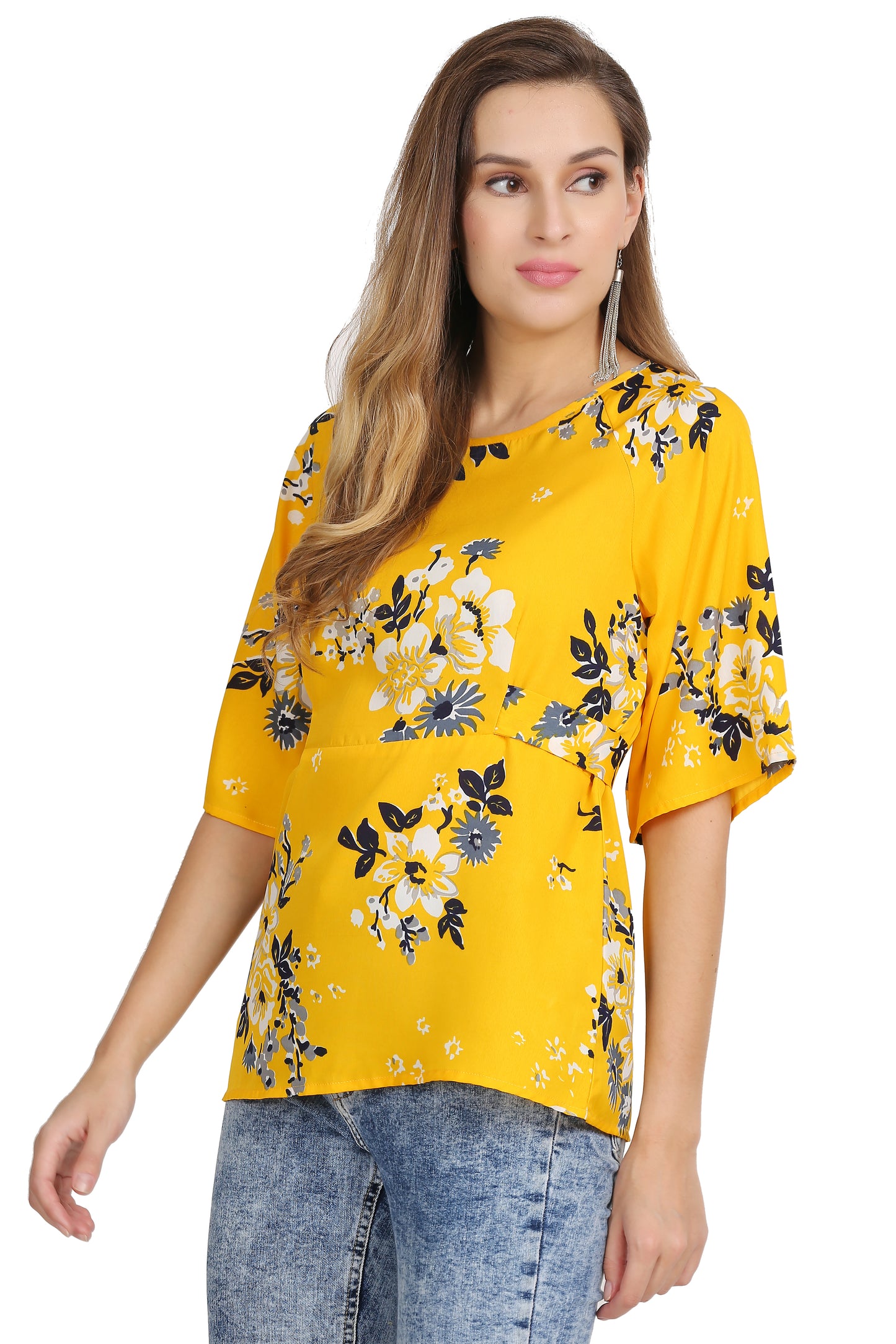 The Golden Sunshine Floral Top